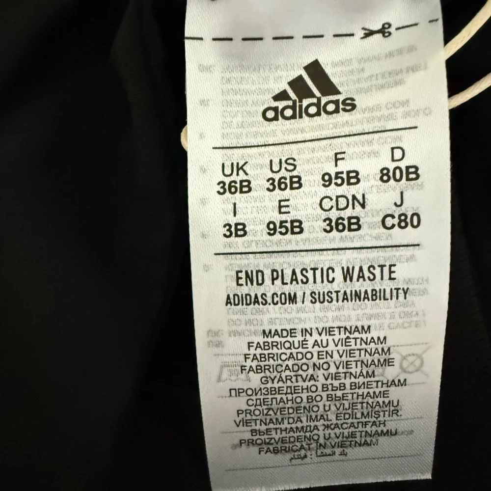 Adidas Impact High Support Athletic Training Bra NWT Size 36B - Picture 4 of 4